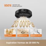 Dreame D20 Air Plus, robot aspirateur laveur avec station sans entretien