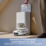 Mova E40 Ultra, robot aspirateur laveur avec station tres autonome