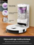 EUREKA E20 Evo Plus, robot aspirateur laveur avec station pour tapis