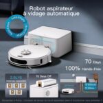 Yigars robot aspirateur laveur avec station pour alléger l&rsquo;entretien