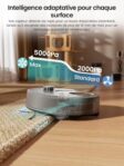 Lefant M330 Plus, robot aspirateur laveur anti-emmêlement pratique