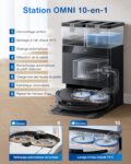 ECOVACS T50 Omni Gen2, robot aspirateur laveur avec station affine