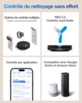 ECOVACS T50 Omni Gen2, robot aspirateur laveur avec station affine