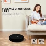 Générique robot aspirateur laveur compact et simple pour petits espaces