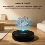 Générique robot aspirateur laveur compact et simple pour petits espaces