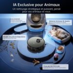 JONR X9 Pro, robot aspirateur laveur avec station axe sur le lavage