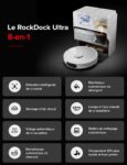 Roborock S8 MaxV Ultra, robot aspirateur laveur avec station sans effort