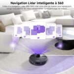 MONSGA MS1 Max, robot aspirateur laveur avec station pour animaux