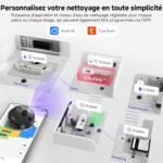 MONSGA MS1 Max, robot aspirateur laveur avec station pour animaux