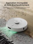 Redroad R10, robot aspirateur laveur avec station pour sols sans effort