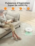 Redroad R10, robot aspirateur laveur avec station pour sols sans effort