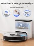 Lefant M2S Plus, robot aspirateur laveur avec station pour animaux