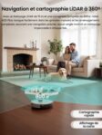 Lefant M2S Plus, robot aspirateur laveur avec station pour animaux