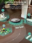 Lefant M2S Plus, robot aspirateur laveur avec station pour animaux