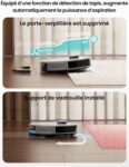 Lefant M2S Plus, robot aspirateur laveur avec station pour animaux