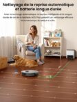 Lefant M2S Plus, robot aspirateur laveur avec station pour animaux