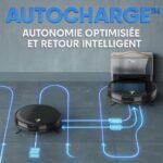 EZICLEAN I-Bot Z5, robot aspirateur laveur avec station au quotidien