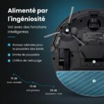 EZICLEAN I-Bot Z5, robot aspirateur laveur avec station au quotidien