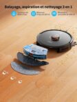 Airzeen Q10 Pro, robot aspirateur laveur avec station bien automatisé