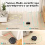 Lefant M210P, robot aspirateur compact et discret pour poils d&rsquo;animaux