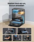 eufy C28, robot aspirateur laveur avec station pensé pour les poils