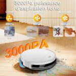 Yigars 2026, robot aspirateur laveur compact et pratique pour animaux
