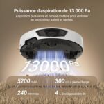 EZVIZ RE7 Edge, robot aspirateur laveur avec station pour 300 m²