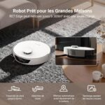 EZVIZ RE7 Edge, robot aspirateur laveur avec station pour 300 m²