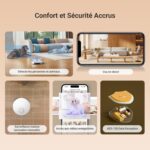 EZVIZ RE7 Edge, robot aspirateur laveur avec station pour 300 m²