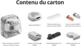 DJI ROMO P, robot aspirateur laveur avec station et entretien mains libres