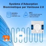 LIECTROUX YW509, robot aspirateur laveur pour les vitres en hauteur