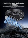 Proscenic Q10, robot aspirateur laveur silencieux pour grands espaces