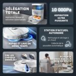 Rowenta X-PLORER Serie 580 Max, robot aspirateur laveur avec station
