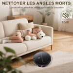 Générique Ultra-Fin robot aspirateur laveur discret pour petits espaces
