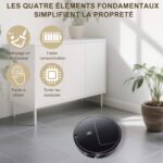 Générique Ultra-Fin robot aspirateur laveur discret pour petits espaces