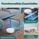 SereneLife robot aspirateur laveur 3 en 1 pour l&rsquo;entretien courant