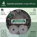 iRobot Roomba Plus 405, robot aspirateur laveur avec station bien pense