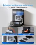 ECOVACS T80S Omni, robot aspirateur laveur avec station bien pense