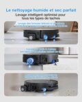 ECOVACS T80S Omni, robot aspirateur laveur avec station bien pense