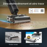 Roborock F25 XT robot aspirateur laveur a eau chaude pour sols durs