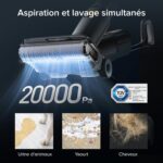 Roborock F25 XT robot aspirateur laveur a eau chaude pour sols durs