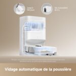 Dreame D20 Pro Plus, robot aspirateur laveur avec station pour animaux