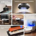 EZVIZ RE7 Edge, robot aspirateur laveur avec station pour 300 m²