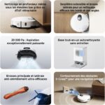 Xiaomi Robot Vacuum 5, robot aspirateur laveur a eau chaude complet