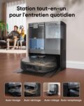 eufy X10 Pro Omni, robot aspirateur laveur avec station très autonome
